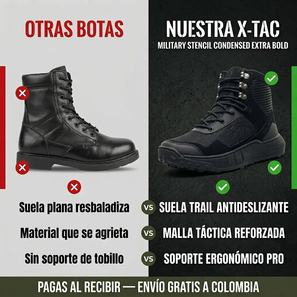 Bota Under Tácticas Negras Valsetz - Domina cualquier terreno