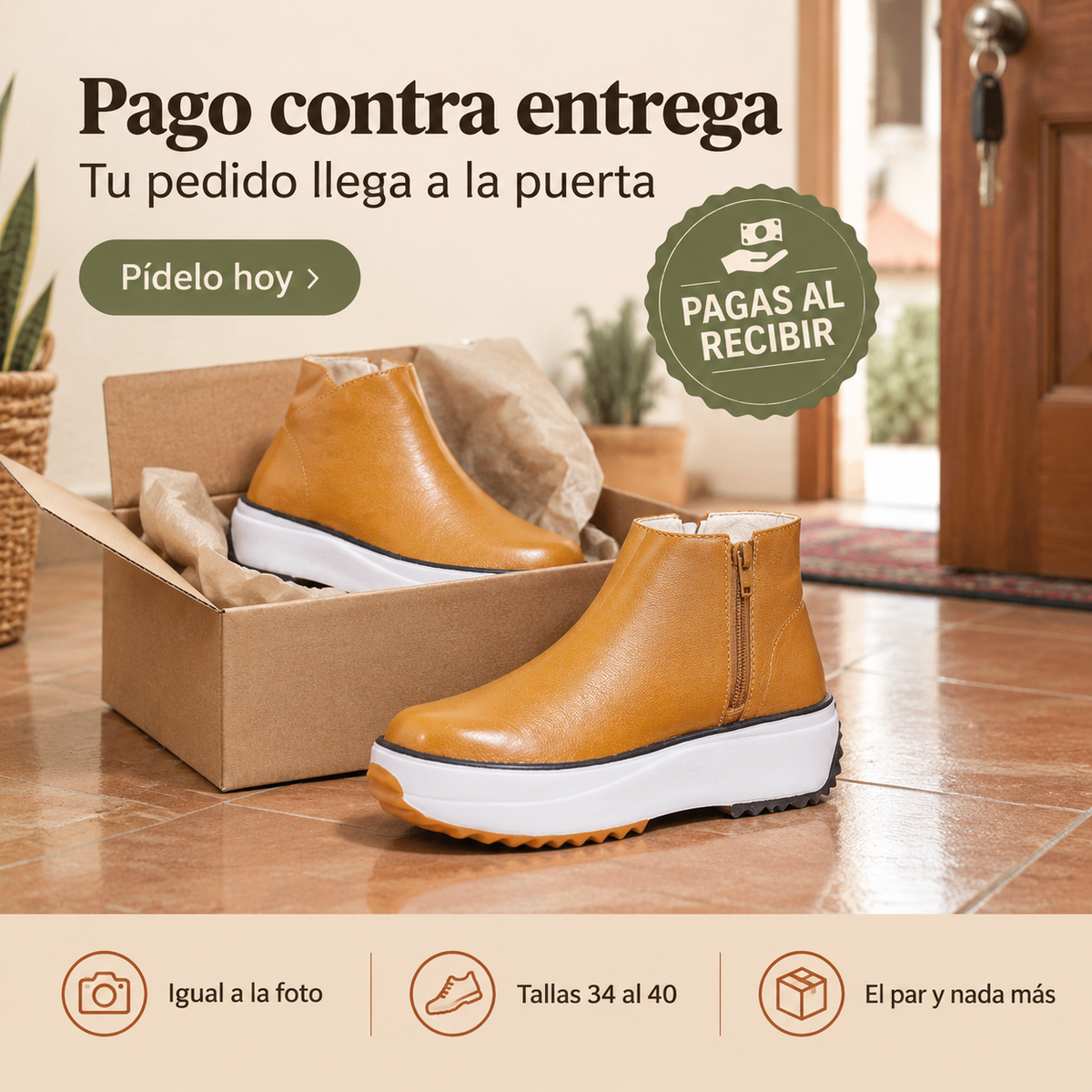 Botas con cierre Luxe - Te hacen lucir más alta y estilizada
