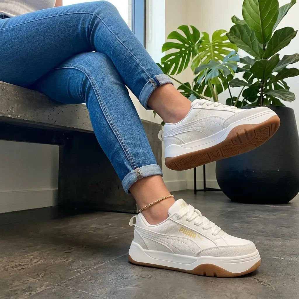 Tenis Blanco Gold Essence - Elegancia y confort en cada paso