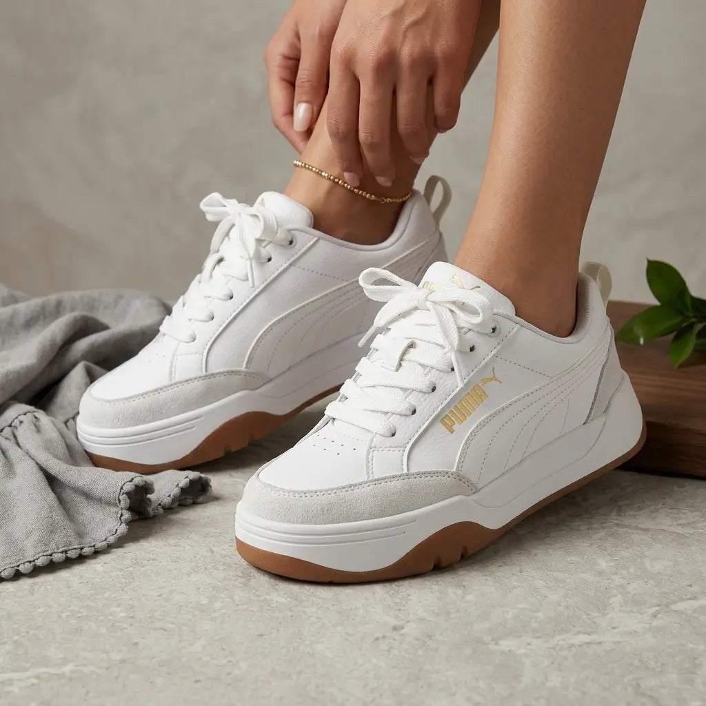 Tenis Blanco Gold Essence - Elegancia y confort en cada paso