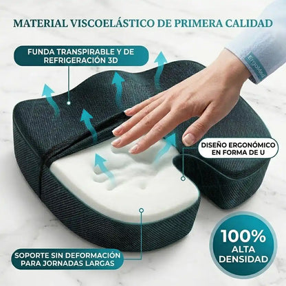 Cojín Ortopédico ErgoMed™ — Alivio del dolor lumbar y ciática