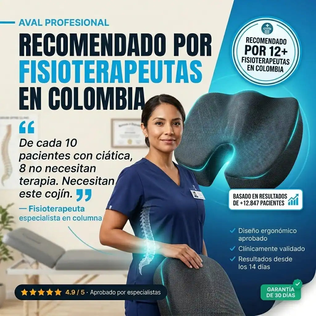 Cojín Ortopédico ErgoMed™ — Alivio del dolor lumbar y ciática