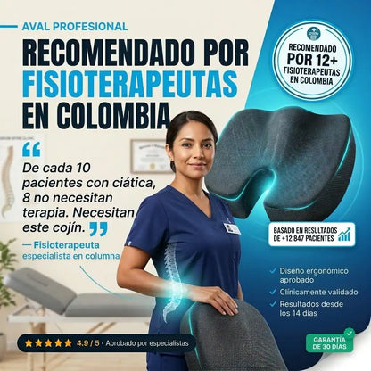 Cojín Ortopédico ErgoMed™ — Alivio del dolor lumbar y ciática