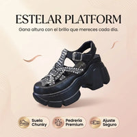 Sandalias Estelar Platform - Gana altura con el brillo que mereces